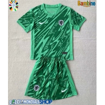 Maglie da calcio Olanda Portiere Prima Maglia Bambino Europei 2024 Manica Corta (+ Pantaloni corti)